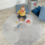 Speelgoedmand Balloon Dream – grijze opbergmand met zachte ballonprint voor kinderkamer