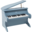 Label Label Houten piano | Blauw