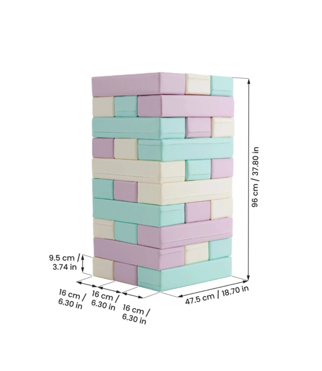 Softplay foamblokken XL – 30-delig schuimblokken set voor kinderen