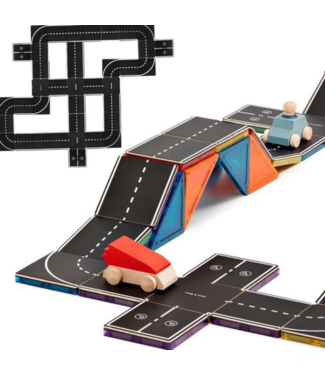 Learn and Grow Toys Magnetische tegel toppers  | Wegen pakket