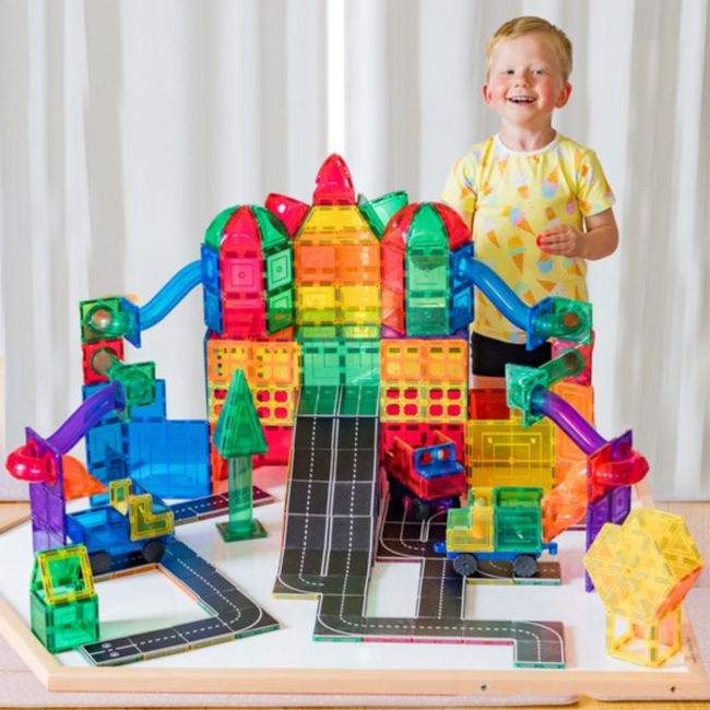 40-delige wegen toppers voor magnetische tegels – bouw je eigen autowegennetwerk