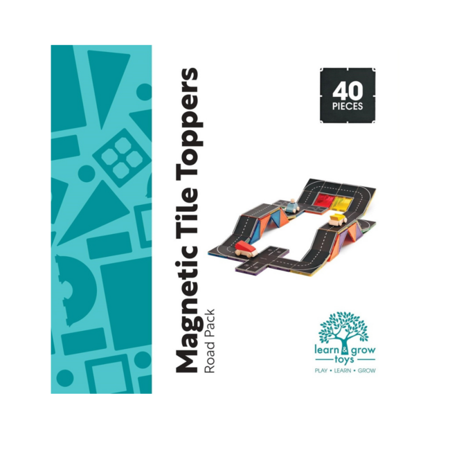 40-delige wegen toppers voor magnetische tegels – bouw je eigen autowegennetwerk