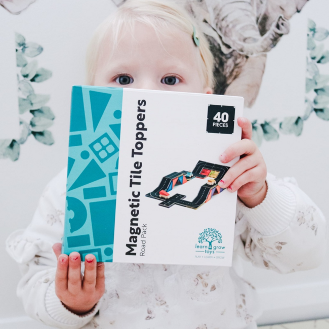 40-delige wegen toppers voor magnetische tegels – bouw je eigen autowegennetwerk
