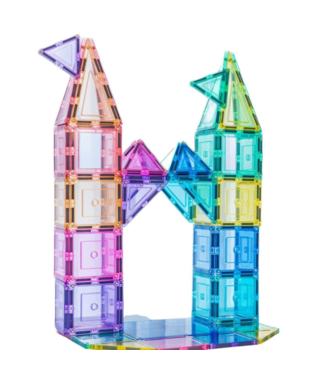 Learn and Grow Toys Magnetische tegels bouwpakket | Pastel kleur 112-delig