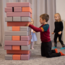 Softplay Tumbling Tower foamblokken – 30-delig, zachte blokken in pastel pink