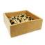Soft Velvet Square Ball Pit | Caramel with 600 soft balls for endless fun