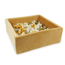Soft Velvet Square Ball Pit | Caramel with 600 soft balls for endless fun