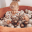 Ballenbak soft velvet 300 ballen | Canyon Clay | Luxe, veilig en compact