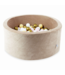 Mimii Ballenbak soft velvet 300 ballen | Donker beige
