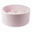 Piscine à balles velours doux 300 balles | Rose clair | Luxe