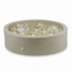 Soft velvet ball pit for 400 balls in beige – safe, sturdy and comfortable