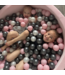 Lichtroze velvet ballenbak met 400 ballen – veilig en stijlvol