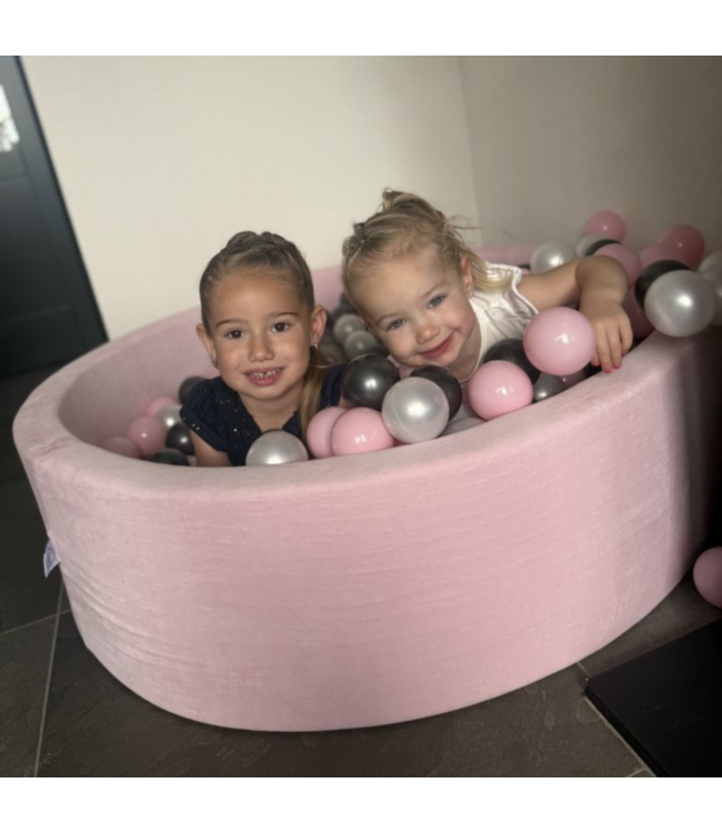 Roze ballenbak van katoen – zachte speelplek voor stijlvol speelplezier