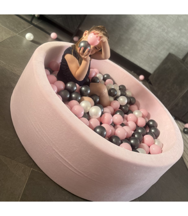 Roze ballenbak van katoen – zachte speelplek voor stijlvol speelplezier