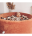 Canyon Clay velvet ballenbak – luxe, zacht en veilig speelplezier