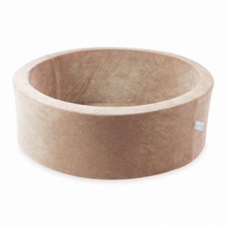 Mimii Ballenbak velvet donker beige | 90x30 cm (zonder ballen)