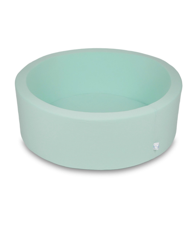 Mintgroene ballenbak van katoen – veilig, stijlvol en zacht speelplezier