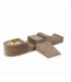 donker beige foam speelset voor peuters – zachte speelblokken