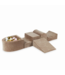 donker beige foam speelset voor peuters – zachte speelblokken