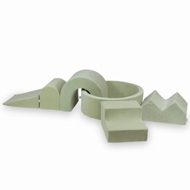 XXL foam speelset mint velvet met ballenbak