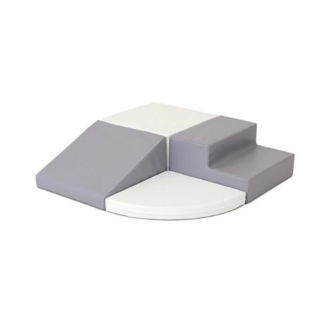IGLU Softplay Foam blocks set Corner Crawler | Grey White