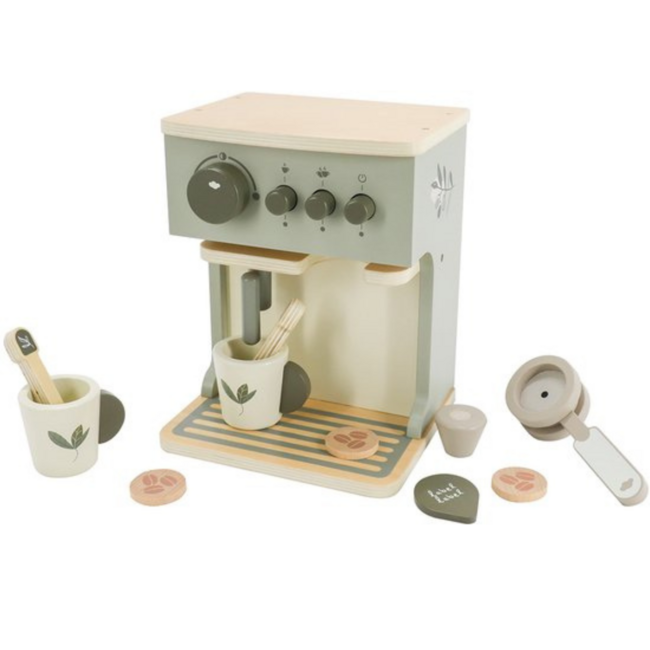 Houten espressomachine olive – Baristaspeelgoed