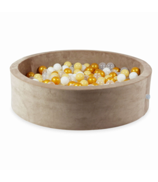 Mimii Ballenbak soft velvet 400 ballen | Donker beige