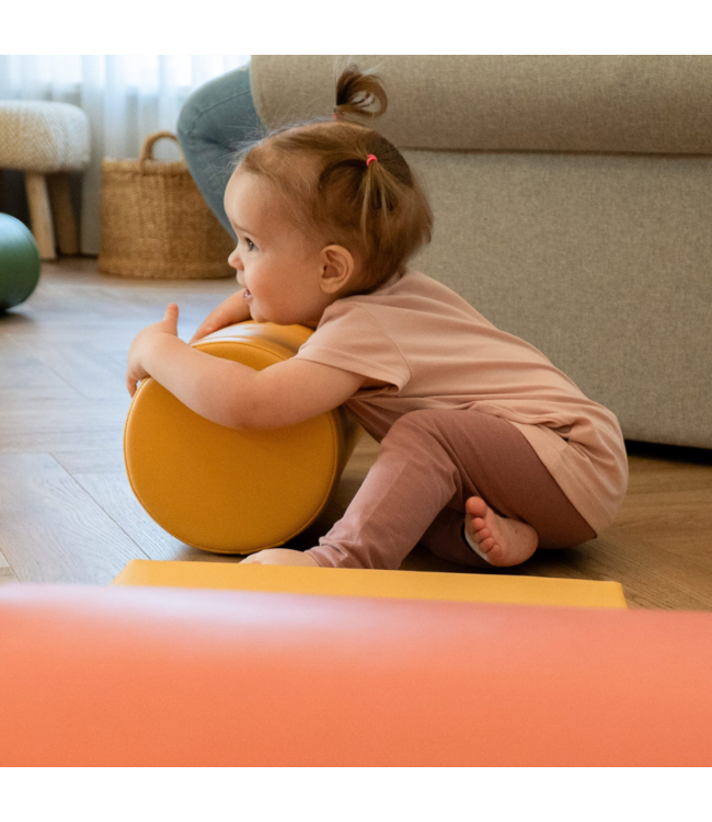 Softplay foam blokken set in pastel pink – stimuleert motoriek en creativiteit