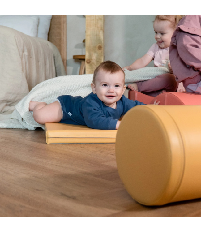 Softplay foam blokken set in pastel pink – stimuleert motoriek en creativiteit