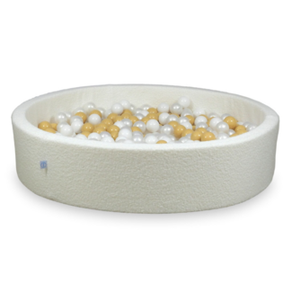 Mimii Piscine à balles teddy 600 balles | Blanc