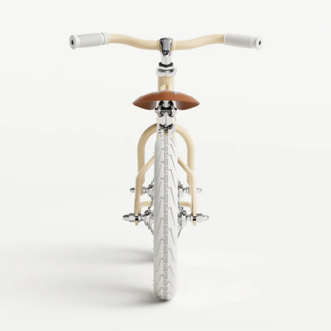 Stylish balance bike icon 12 inch in cream – perfect for little explorers