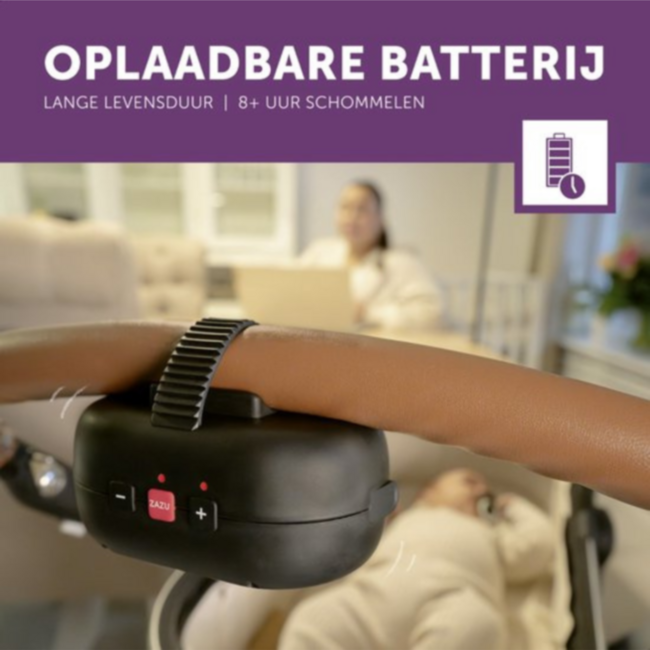 Robby de Rocker babywieg met huilsensor en verstelbare montagebeugel