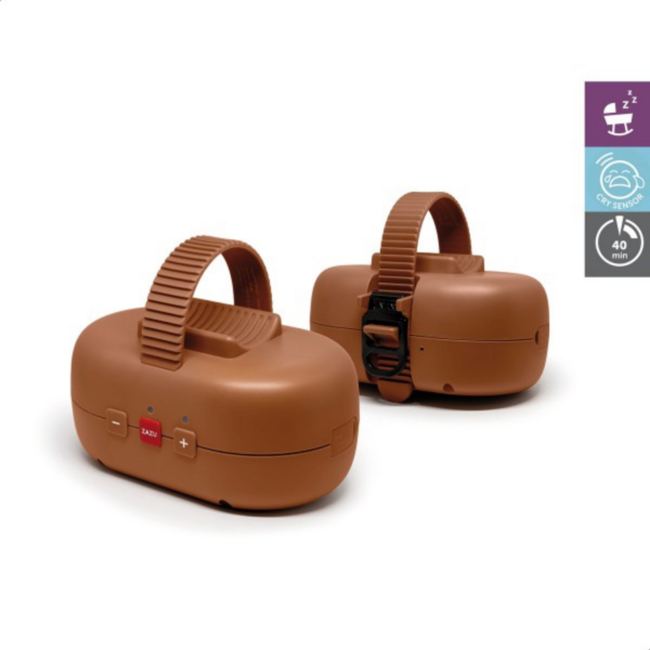 Balancelle apaisante Robby avec mouvement doux pour poussette, coloris marron