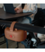 Comfortabele baby rocker Robby met zachte schommelstanden voor onderweg, in bruin