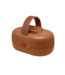Comfortabele baby rocker Robby met zachte schommelstanden voor onderweg, in bruin