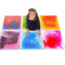 Sensory and colorful floor tiles to encourage motor skills, color recognition, and imaginative play