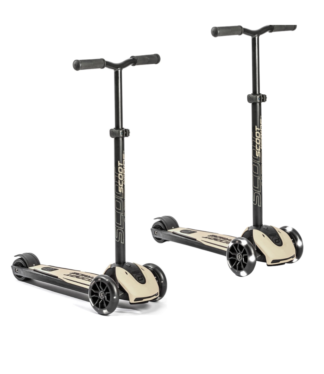 Stevige en verstelbare kinderstep met LED-wielen