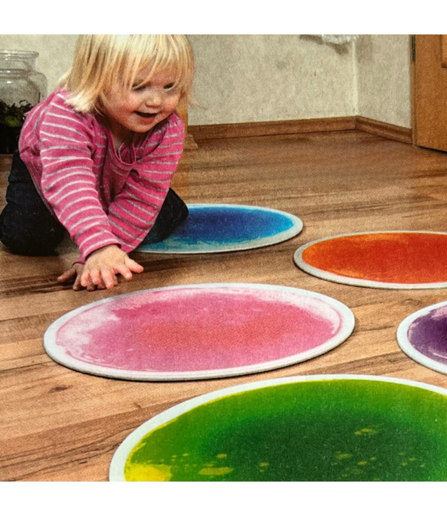 Ronde sensorische vloertegels voor motoriek en zintuigontwikkeling