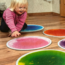 Round sensory floor tiles for motor skills and sensory development