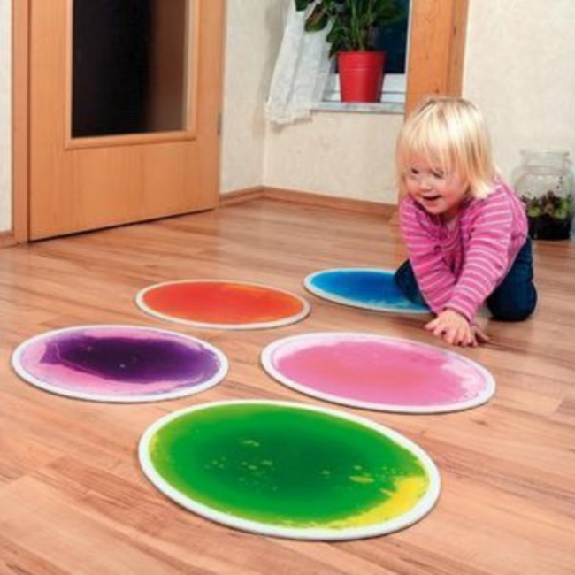 Runde sensorische Bodenplatten zur Förderung der Motorik und Sinne