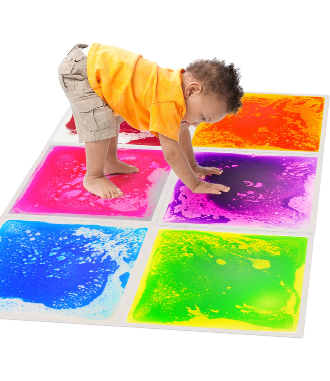 Blauwe sensorische vloertegel voor zintuiglijke prikkeling en balans