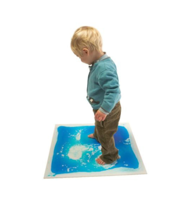 Blauwe sensorische vloertegel voor zintuiglijke prikkeling en balans