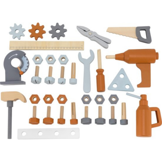 Établis en bois durables pour jeu d’imitation et développement moteur