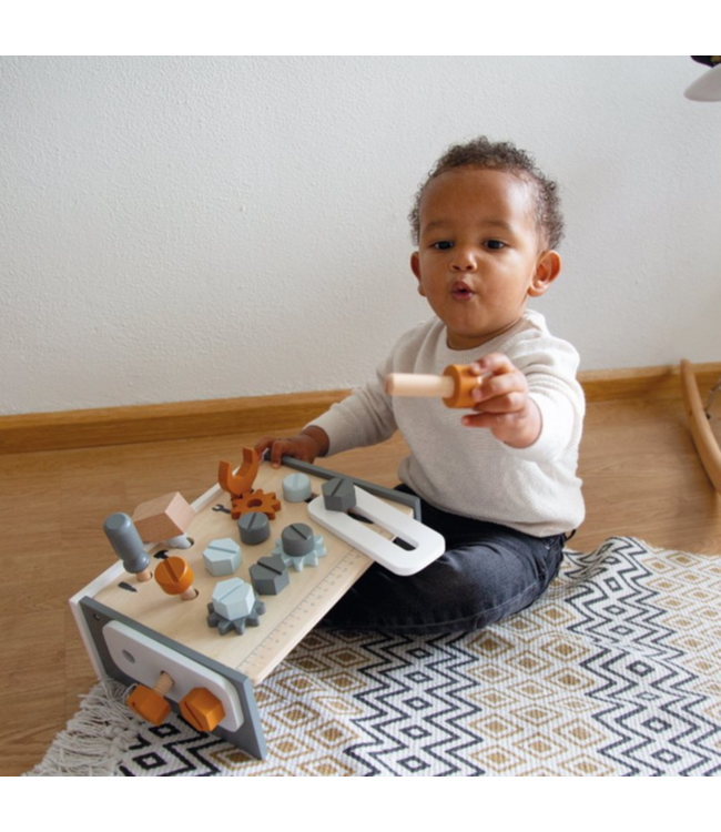 Compacte houten werkbank voor kinderen – tafelmodel
