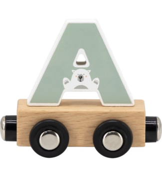 Tryco Houten lettertrein wagon | Letter A