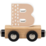 Tryco Houten lettertrein wagon | Letter B
