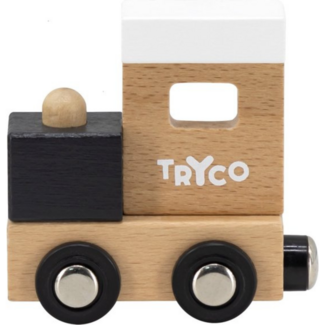 Tryco Wooden letter train Locomotive | Colored