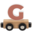 Tryco Houten lettertrein wagon | Letter G