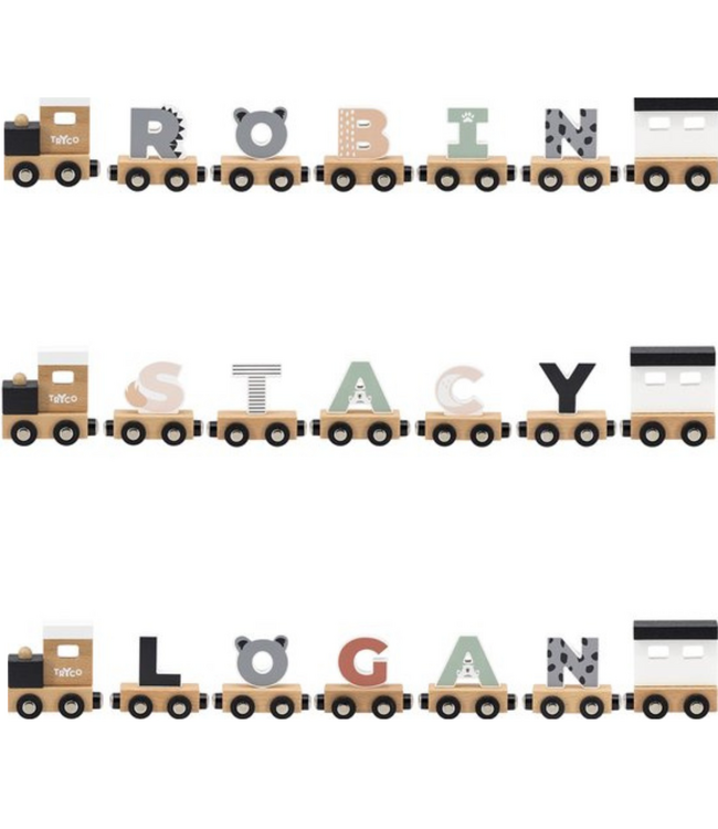 Houten letter I – groen met magneetkoppeling