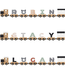 Houten letter L – zwart met magneetkoppeling